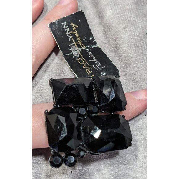 Tracy Lynn Glam Goth Around Midnight Statement Ring - Picture 1 of 10